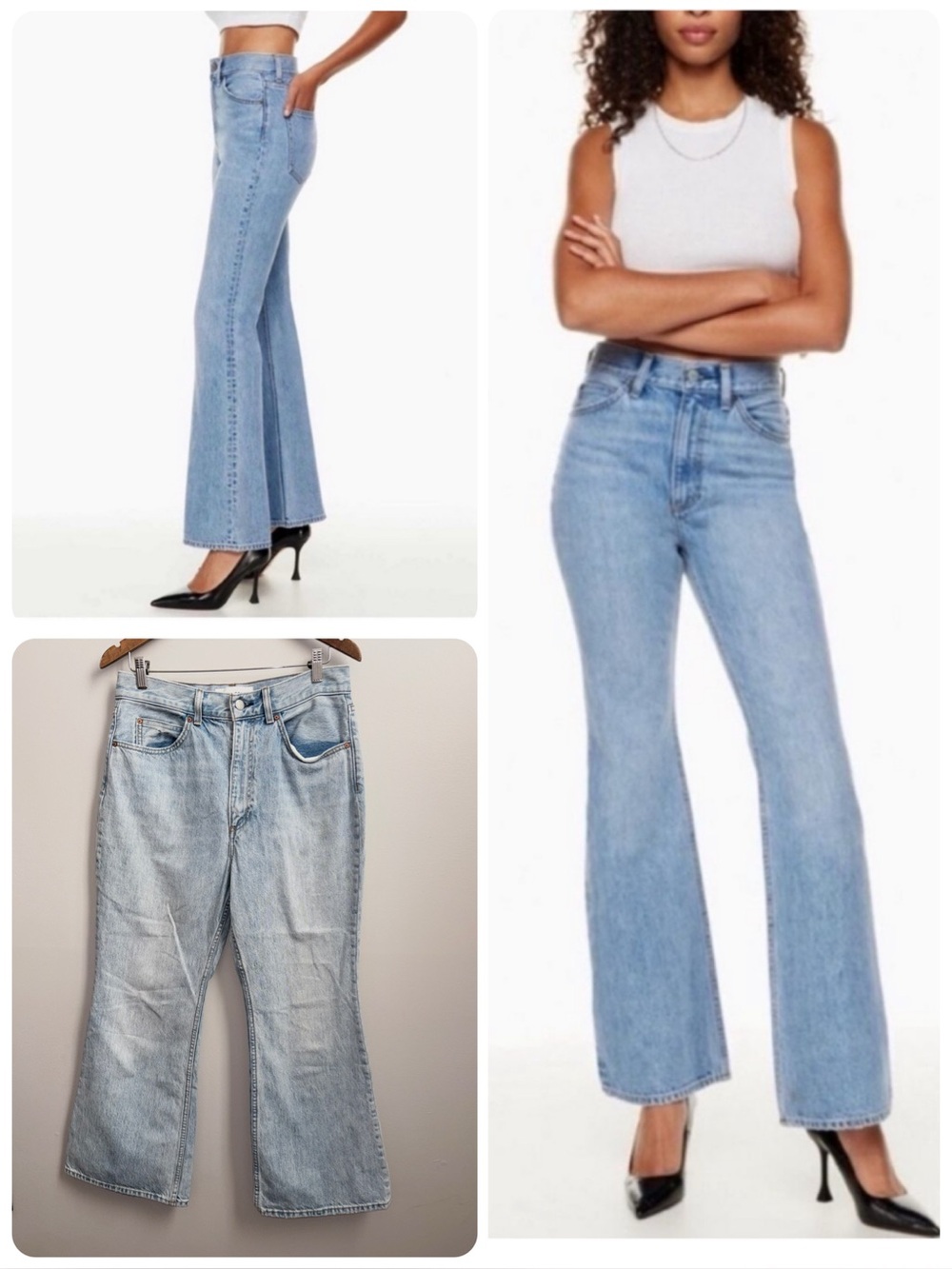 Aritzia Denim Forum The Marlene 60's High Rise Flare Jeans Size 30